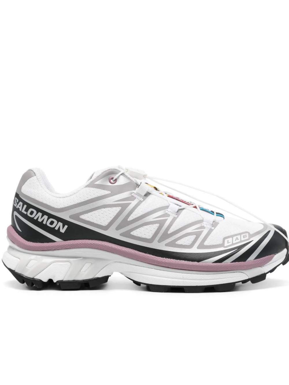 Brand new w tags and box Solomon XT 6 shoes in white/black/dusky orchid size w10